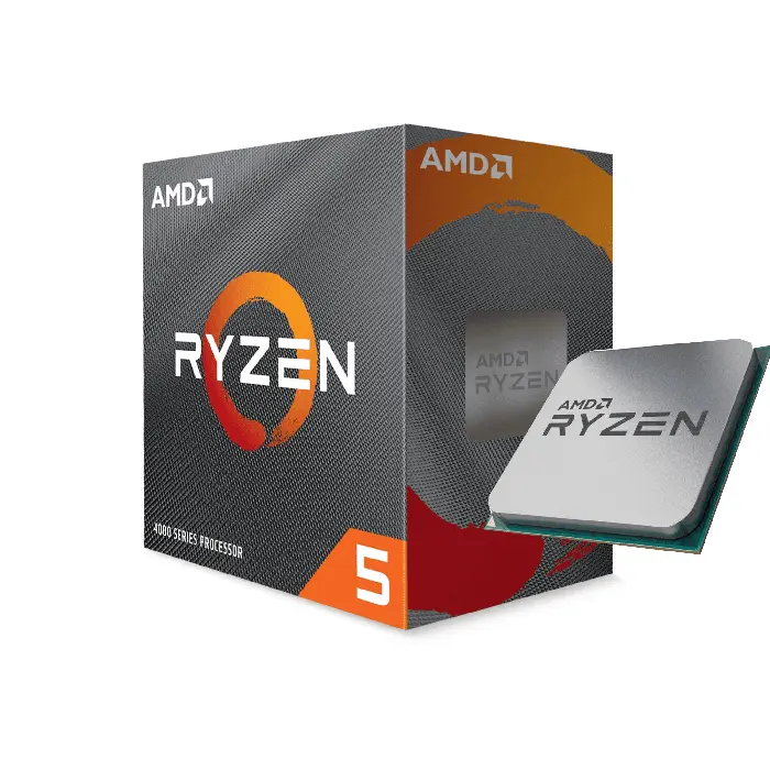 AMD Ryzen 5 4500 6-Core 3.6GHz (4.1GHz Max Boost) Socket AM4 Processor - Cooler Included - RIG-100-100000644BOX