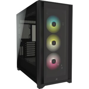 Corsair iCUE 5000X RGB Tempered Glass Mid-Tower ATX PC Smart Case