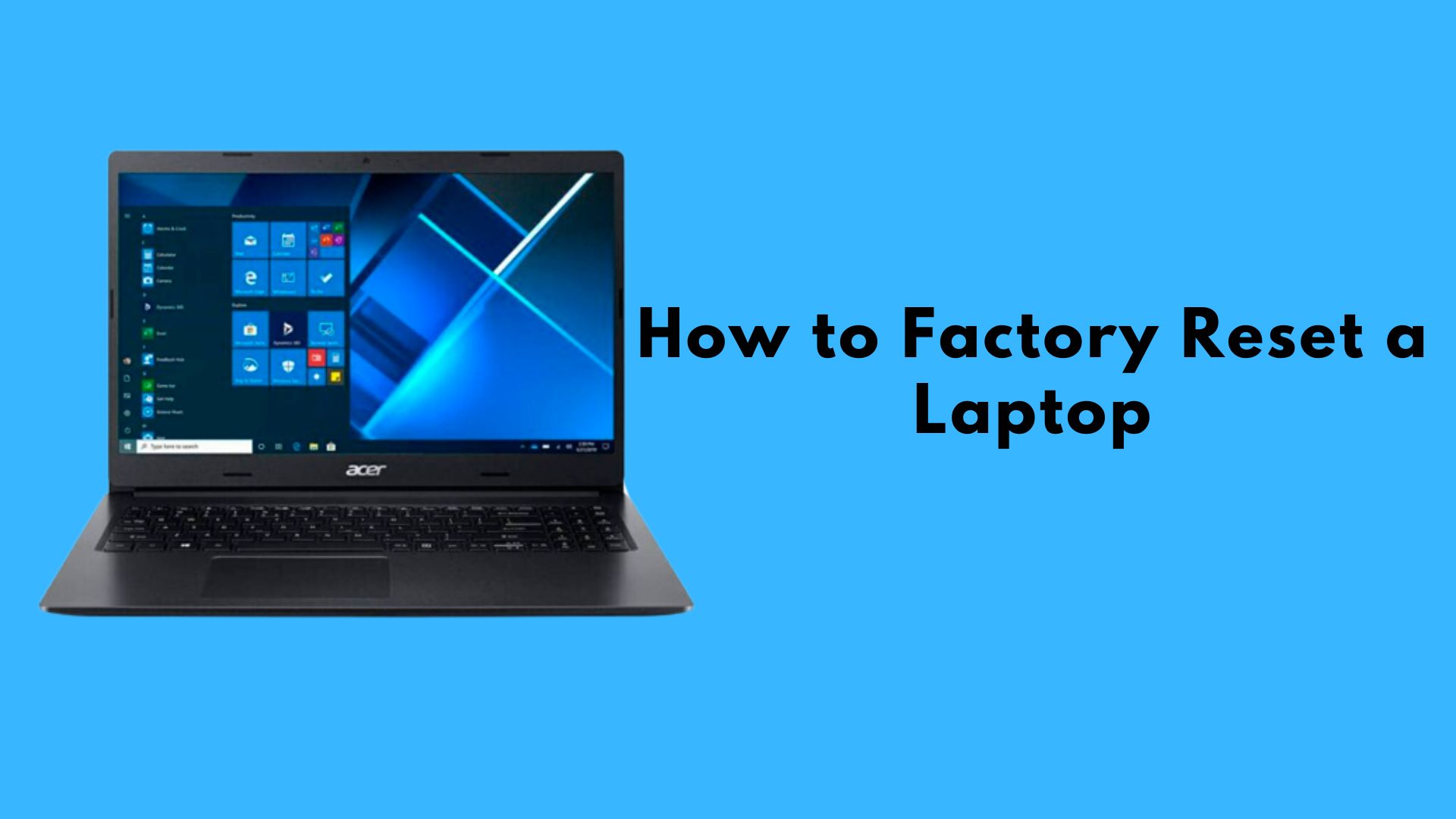 How to Factory Reset a Laptop StepByStep Guide PC International