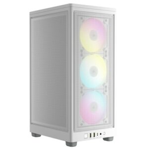 Corsair iCUE 2000D RGB Airflow Mini-ITX Case - White