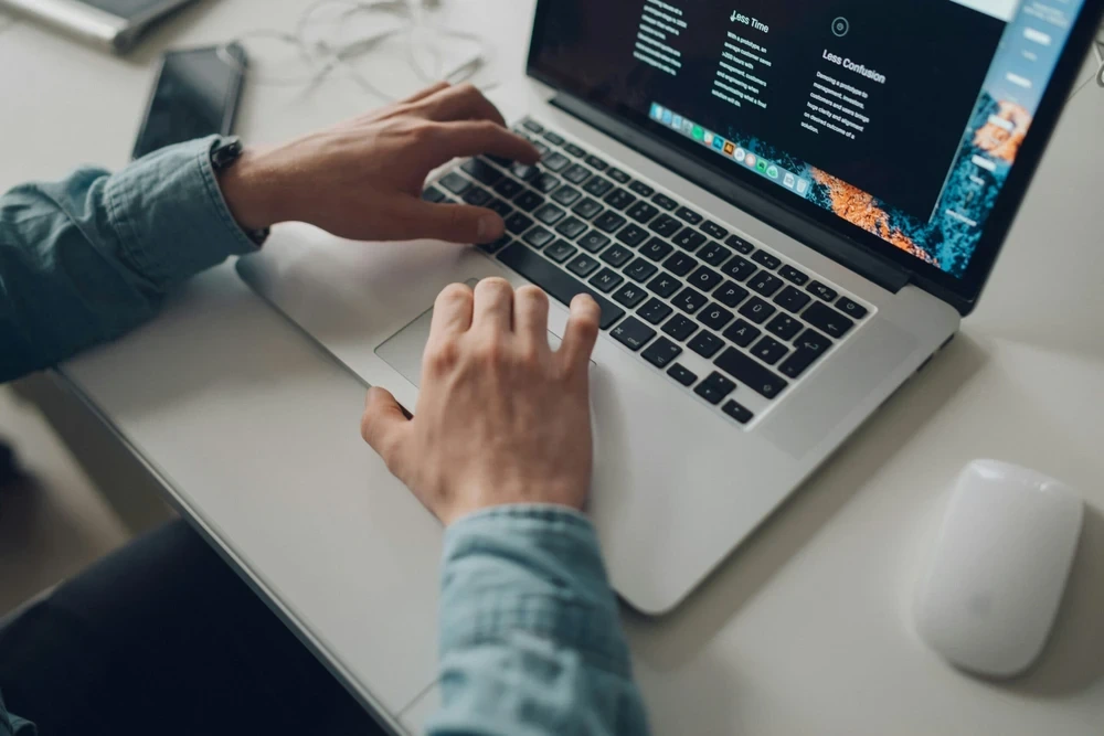 laptop used for basic tasks
