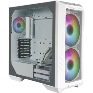 Cooler Master HAF 500 Tempered Glass White e-ATX Mid Tower Gaming Case