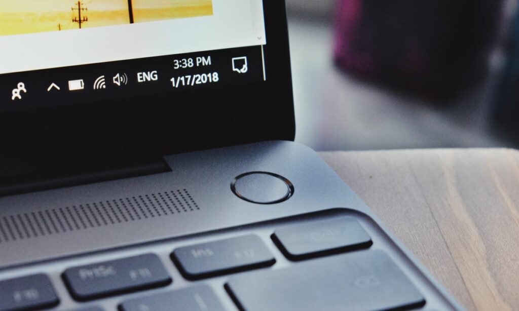 laptop power button