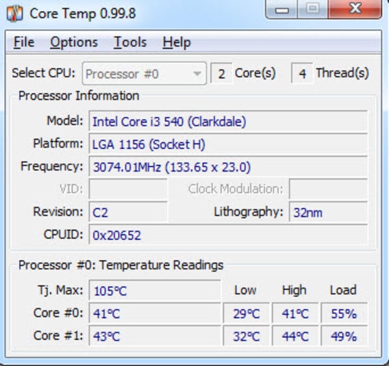 Learning to Use Core Temp for CPU Monitoring
