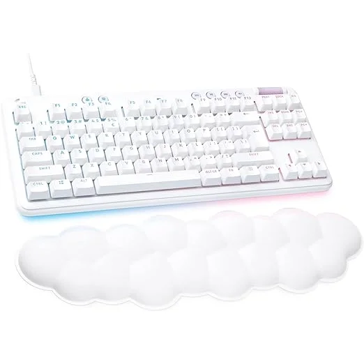 Logitech G 920-010422 G713 TKL GX Tactile Lightsync RGB White Mist USB Wired Mechanical Gaming Keyboard - 920-010422