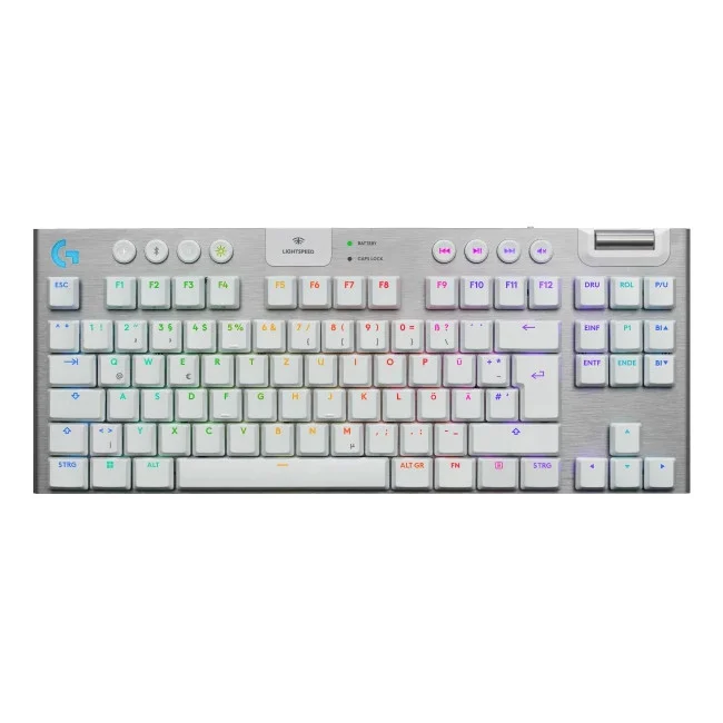 Logitech G915 X Lightspeed TKL Low-Profile Wireless Gaming Keyboard - White - 920-012737