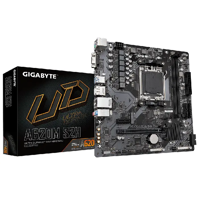 Gigabyte A620M S2H AMD AM5 Motherboard - RIG-A620M-S2H