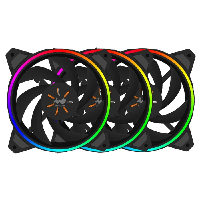 Inwin ASL120 Sirius Loop RGB Desktop Case Fan (3-Fan Pack) - ASL120X3
