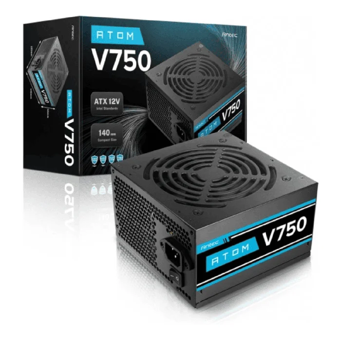 750W Antec V750 Atom Non-Modular Power Supply - RIG-ATOM V750