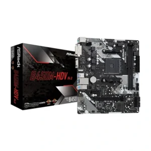Asrock B450M HDV Motherboard For AMD AM4 CPU