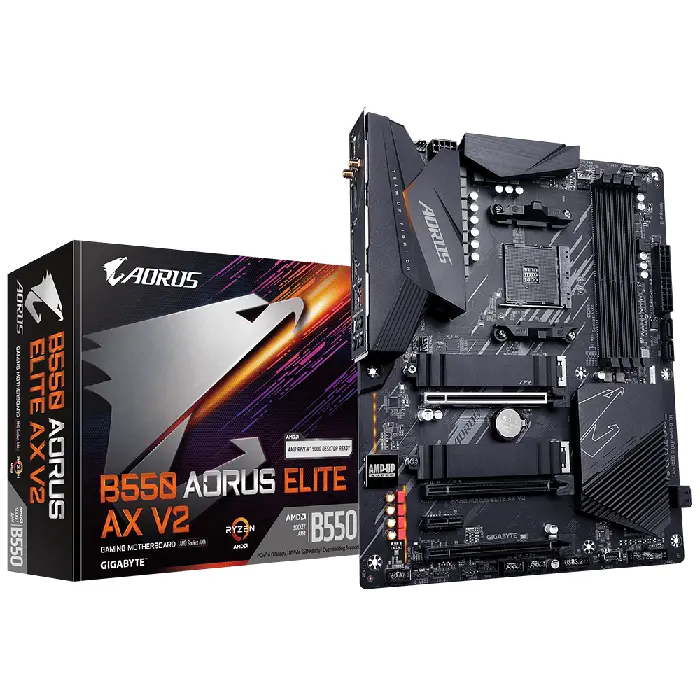 Gigabyte B550 AORUS Elite AX V2 Motherboard - RIG-B550 AORUS ELITE AX V2