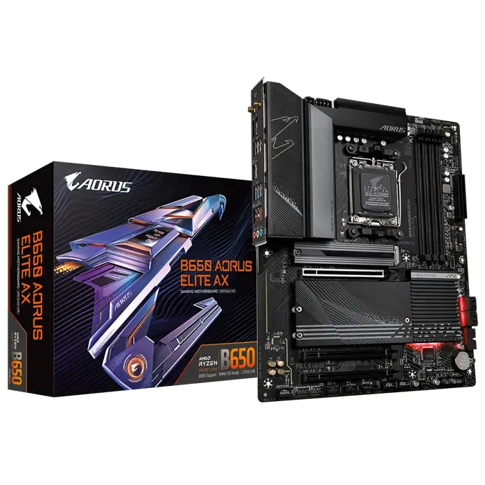 Gigabyte B650 Aorus Elite AX AMD AM5 Motherboard - RIG-B650 AORUS ELITE AX