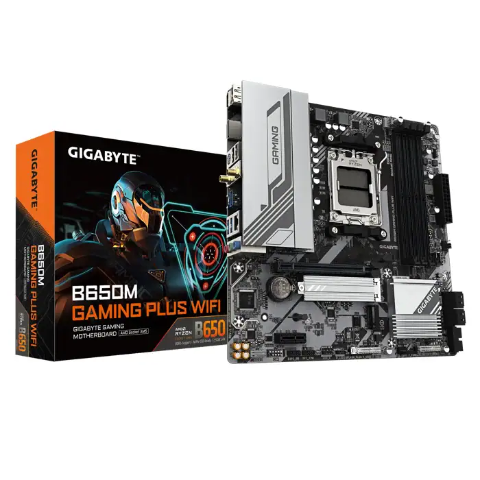 Gigabyte B650M GAMING PLUS WIFI Motherboard For AM5 CPU - B650M GAMING PLUS WIFI