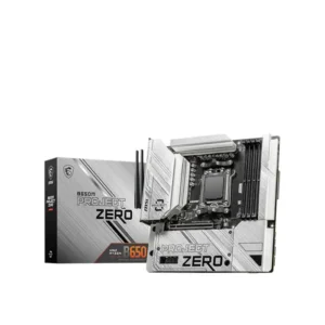 MSI B650M PROJECT ZERO WiFi 6E AMD B650 Ryzen Socket AM5 mATX YTX Desktop Motherboard - B650M PROJECT ZERO