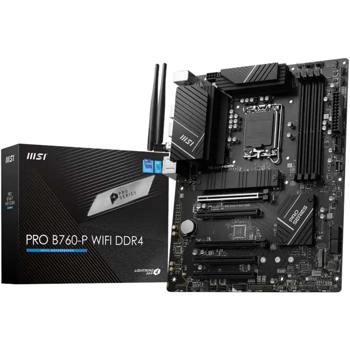 CPU MSI PRO B760-P WIFI DDR4/TW i7-14700 MSI Pro B760-P WiFi DDR4 Motherboard