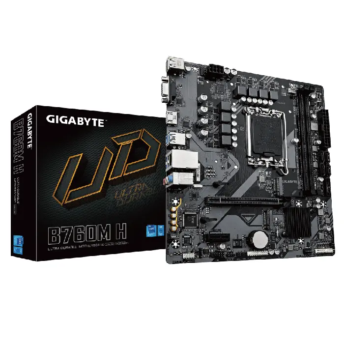 Gigabyte B760M H Motherboard For Intel 1700 - RIG-B760M-H D5