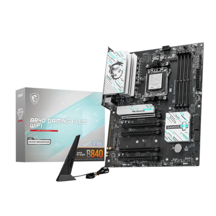 MSI B840 GAMING PLUS WiFi ATX Motherboard For AMD AM5 CPU - B840GAMINGPLUSWIFI