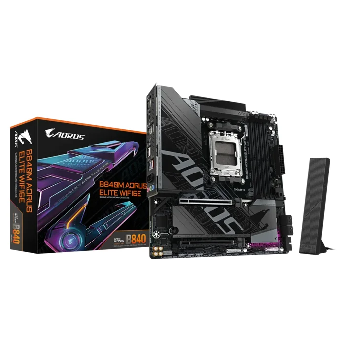 Gigabyte B840M AORUS ELITE Motherboard For LGA1700 CPU - B840M AORUS ELITE