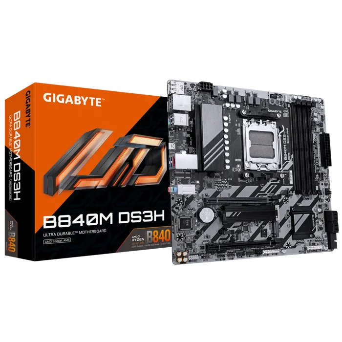 Gigabyte B840M DS3H Motherboard For LGA1700 CPU - B840M DS3H