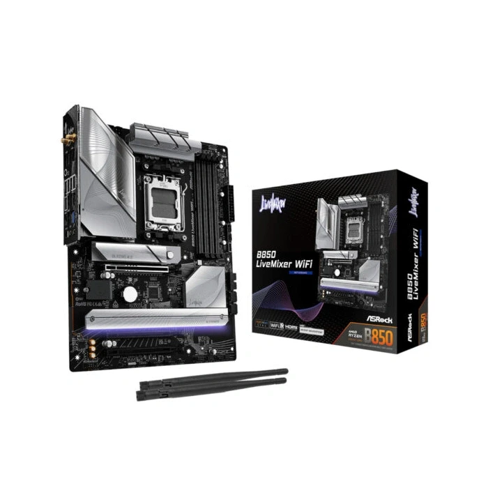 ASRock B850 LiveMixer WiFi AM5 ATX Gaming Motherboard