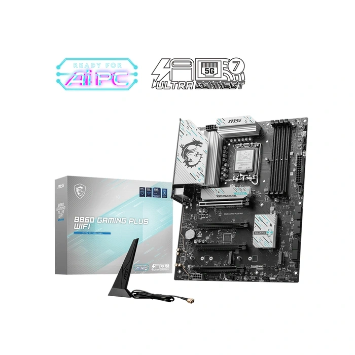 MSI B860 Gaming Plus WiFi Motherboard For LGA 1851 CPU