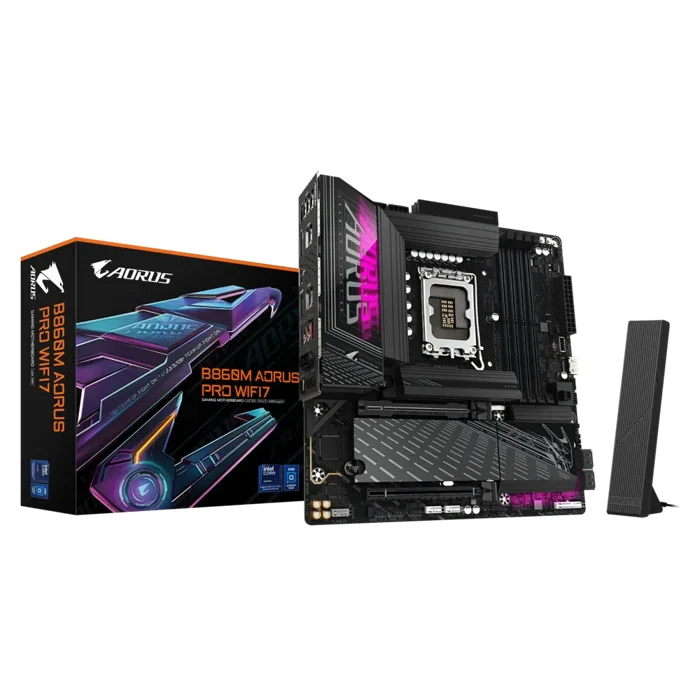 Gigabyte B860M AORUS PRO WiFi m-ATX Motherboard For Intel LGA 1851 CPU - B860M AORUS PRO WIFI7