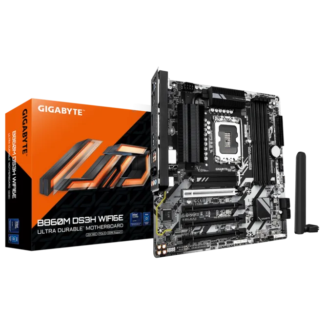 Gigabyte B860M DS3H WiFi m-ATX Motherboard For Intel LGA 1851 CPU