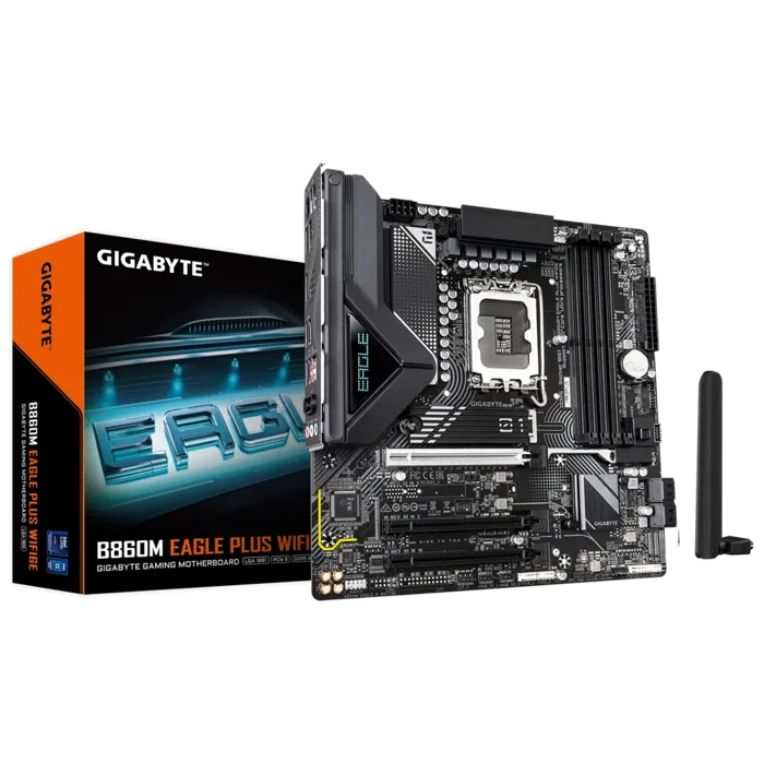 Gigabyte B860M EAGLE PLUS WiFi m-ATX Motherboard For Intel LGA 1851 CPU - B860M EAGLE PLUS WIFI