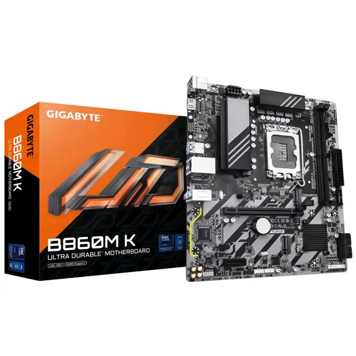 Gigabyte B860M K m-ATX Motherboard For Intel LGA 1851 CPU - B860M K