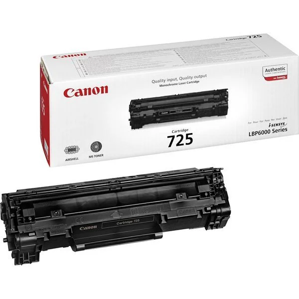 Canon 725 Black Orignal Toner Cartridge - CA725BK