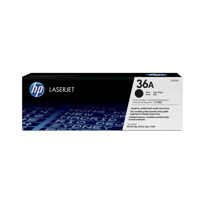 HP 36A Smart Black LaserJet Toner Cartridge - CB436A