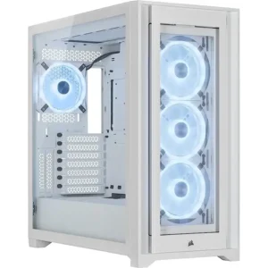 Corsair iCUE 5000X RGB QL Edition Tempered Glass ATX Mid Tower Computer Case - CC-9011233-WW