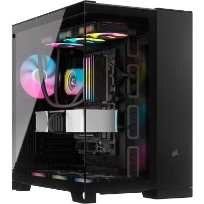 Corsair CC-9011269-WW iCUE 6500X RGB Tempered Glass Black Steel ATX Mid-Tower Desktop Chassis - RIG-CC-9011269-WW