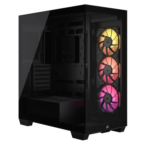 Corsair CC-9011280-WW iCUE LINK 3500X RGB Tempered Glass Black ATX Mid Tower Desktop Chassis - RIG-CC-9011280-WW