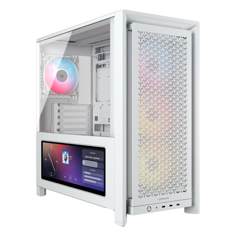 Corsair FRAME 4000D LCD RS ARGB White Premium Mid-Tower PC Case