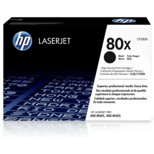 HP 80A Black Laserjet High Yield Toner Cartridge - CF280X