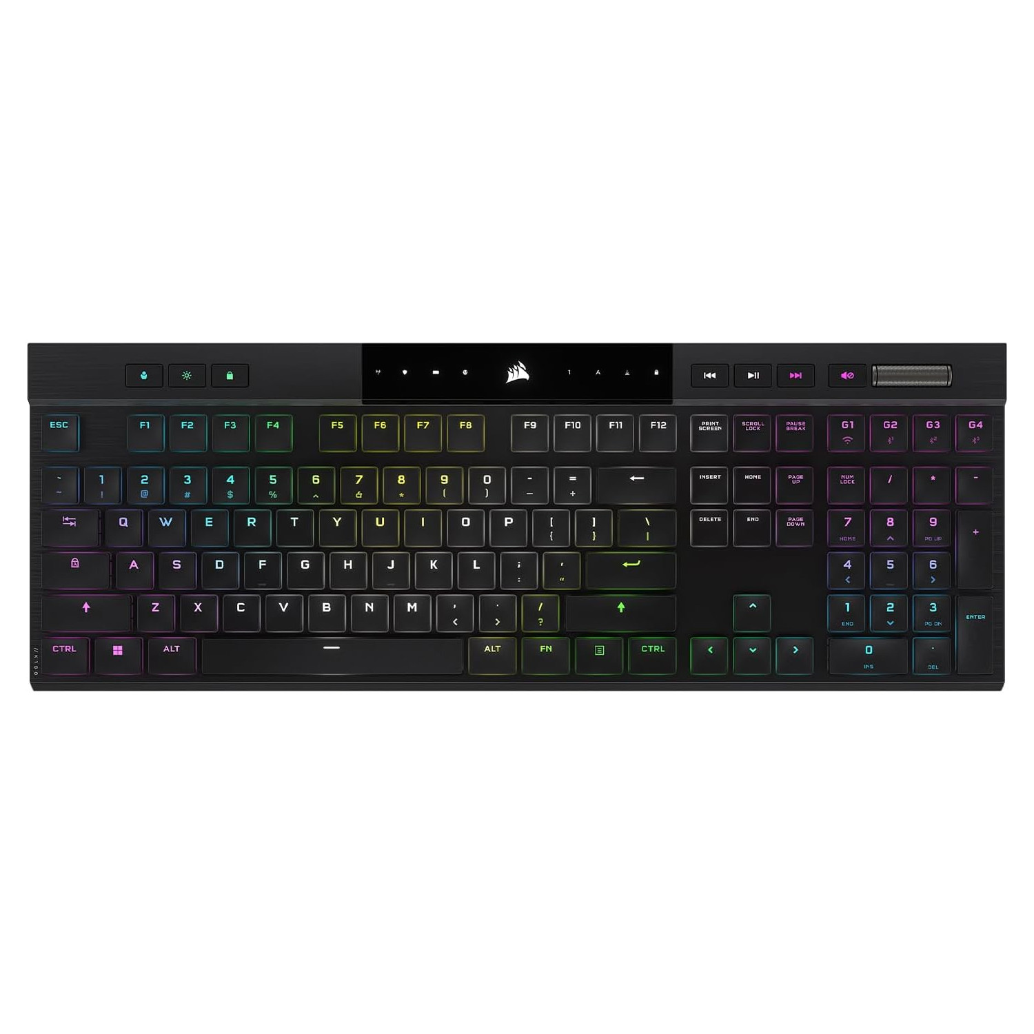 Corsair CH-913A01U-NA K100 AIR WIRELESS RGB Low Profile Gaming Keyboard