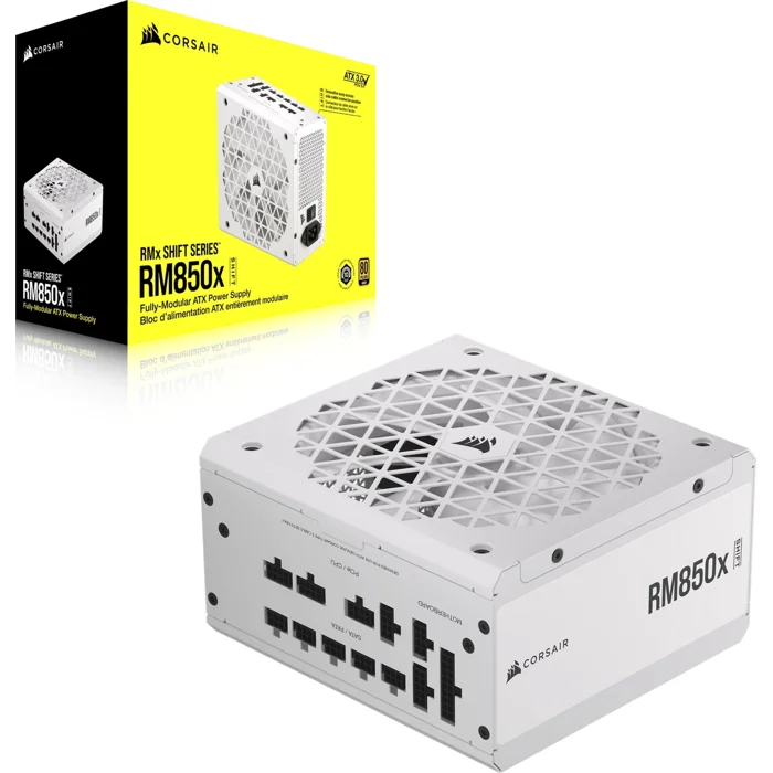 Corsair CP-9020274 RM850X Shift White Power Supply - RIG-CP-9020274