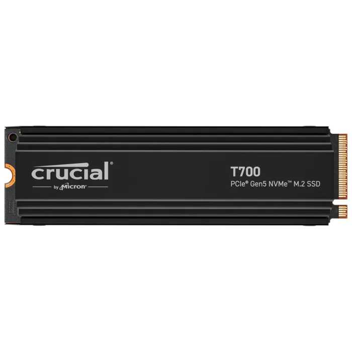Crucial T705 4TB M.2 NVMe Gen5 with Heatsink NAND Solid State Drive - CT4000T705SSD5
