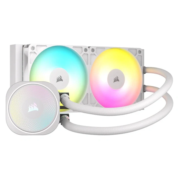 Corsair Nautilus 240 ARGB 240mm Radiator Liquid CPU Cooler - White - CW-9060094-WW