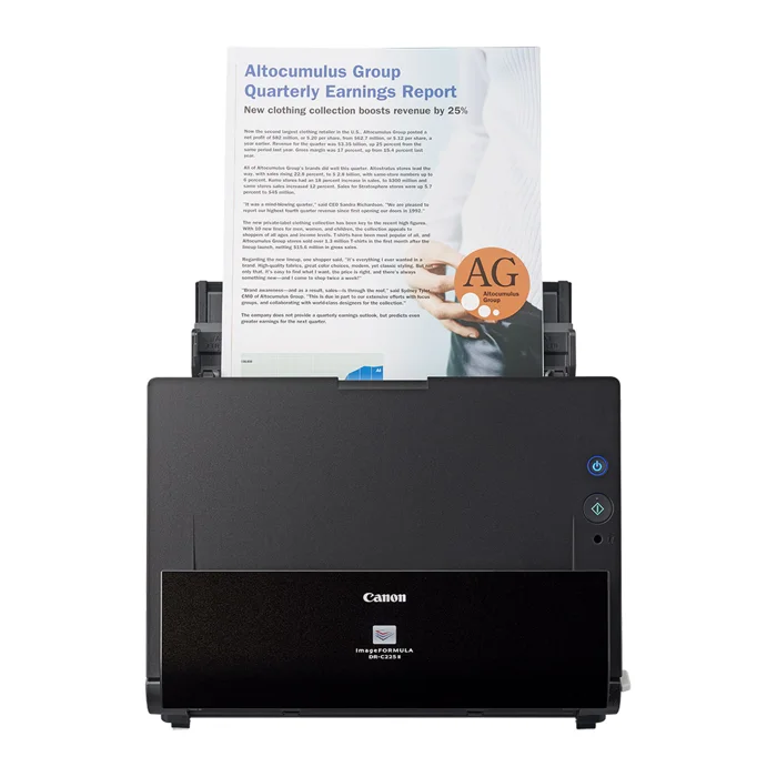 Canon imageFORMULA DR-C225 II Sheetfed Scanner (3258C003AA)  Scan Speed: Up to 25ppm - DR-C225II