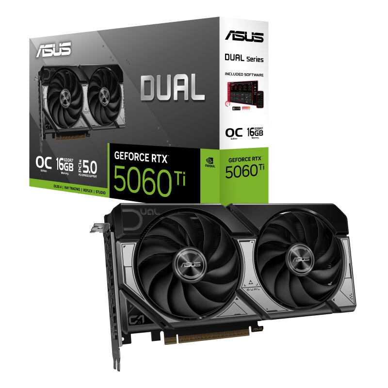 Asus GeForce RTX 5060 Ti DUAL OC Edition 16GB DUAL-RTX5060TI-O16G