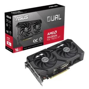 Asus Radeon RX 7600 XT Dual OC 16GB Graphics Card - DUAL-RX7600XT-O16G