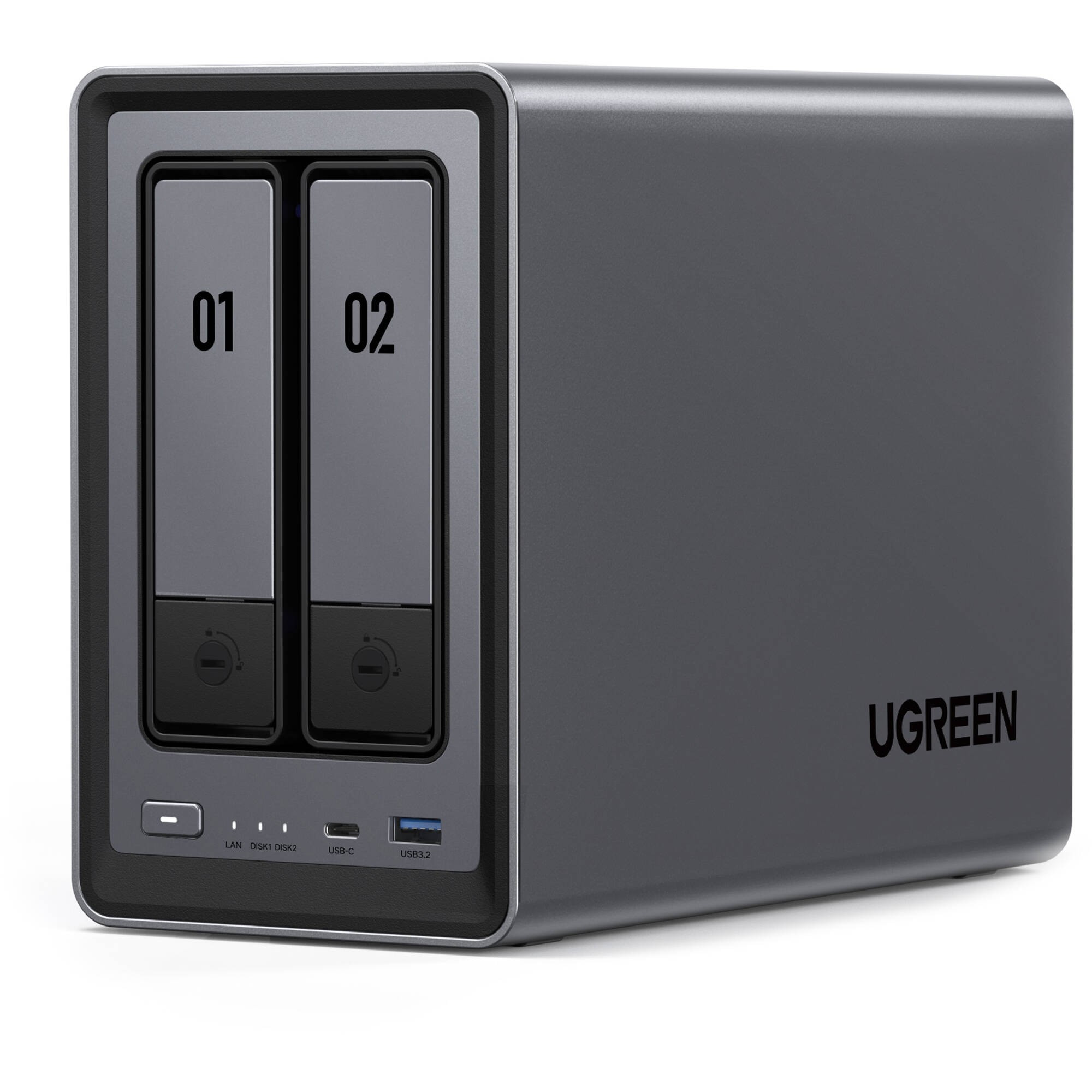 UGREEN DXP2800 | 2-Bay | 3.5" SATA | Intel N100 | 8GB DDR5 | NAS Enclosure