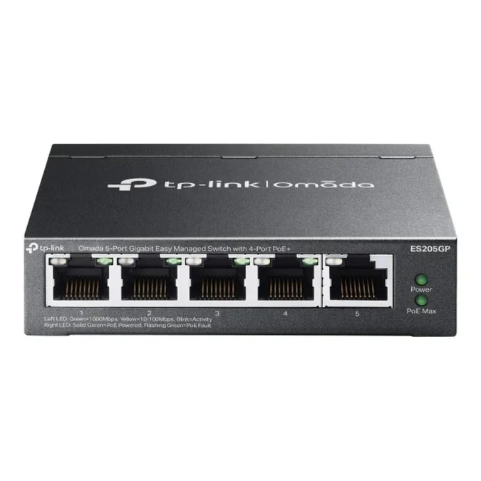 TP-Link Omada ES205GP 5-Port Gigabit Easy 4-Port PoE+ Managed Switch