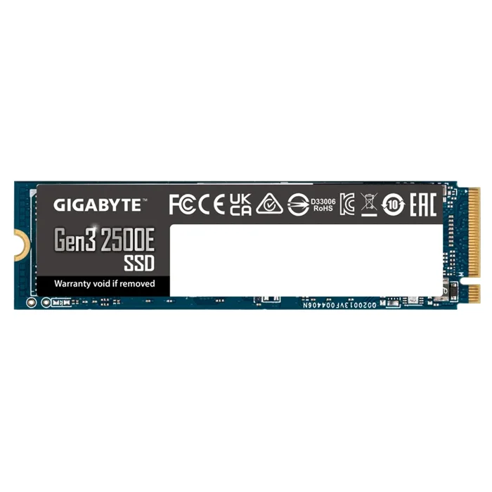 500GB Gigabyte Gen3 2500E M.2 NVMe Internal SSD - RIG-G325E500G