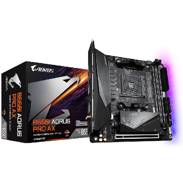 Gigabyte B550I Aorus Pro AX Motherboard For AMD AM4 CPU - RIG-GA-B550-I-AORUS-PRO-AX