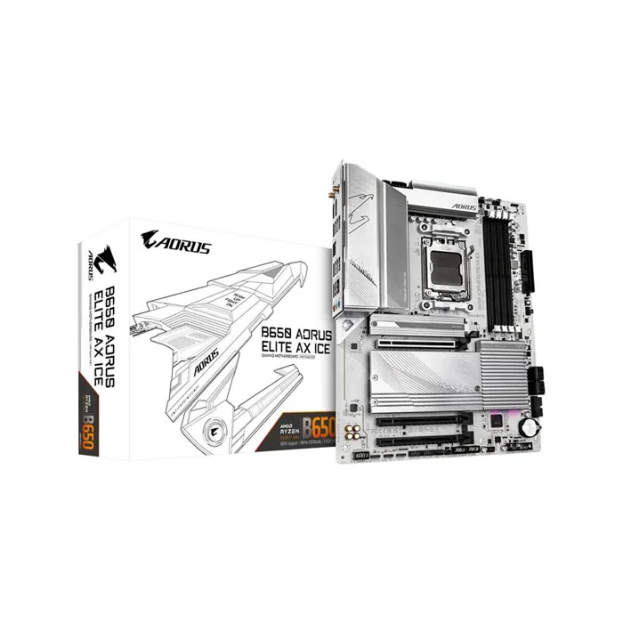 Gigabyte GA-B650-AORUS-ELITE-AX-ICE LGA 1700 Motherboard - RIG-GA-B650-AORUS-ELITE-AX-IC