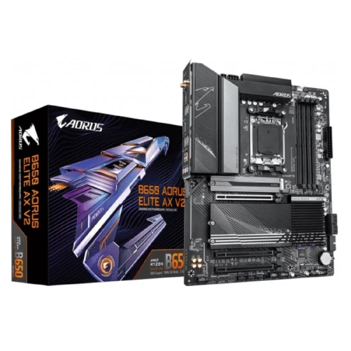 Gigabyte B650 Aorus Elite AX V2 ATX D5 AMD AM5 Motherboard - RIG-GA-B650-AORUS-ELITE-AX V2