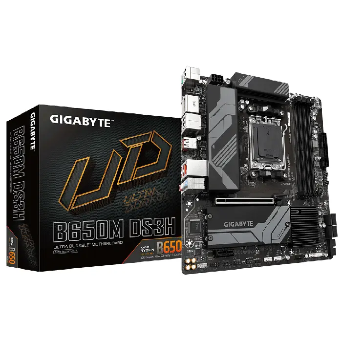 Gigabyte B650M DS3H AMD AM5 Motherboard - RIG-GA-B650M-DS3H